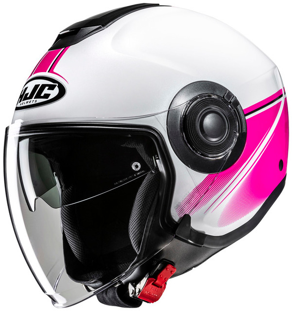 HJC I40N VISION WHITE PINK KASK MOTOCYKLOWY OTWARTY