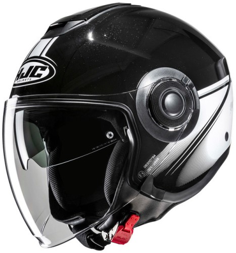 HJC I40N VISION BLACK WHITE KASK MOTOCYKLOWY OTWARTY