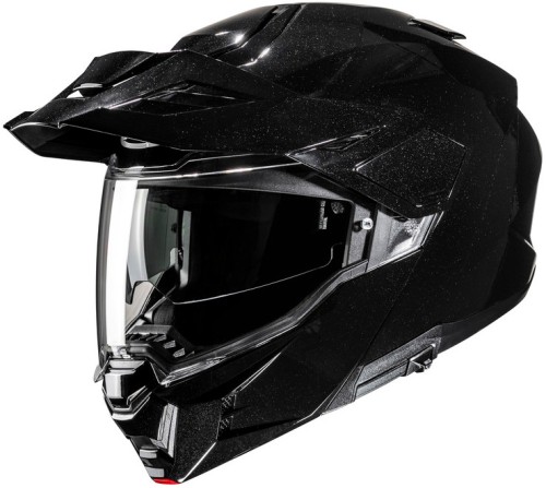 HJC I80 SOLID METAL BLACK KASK MOTOCYKLOWY SZCZĘKOWY