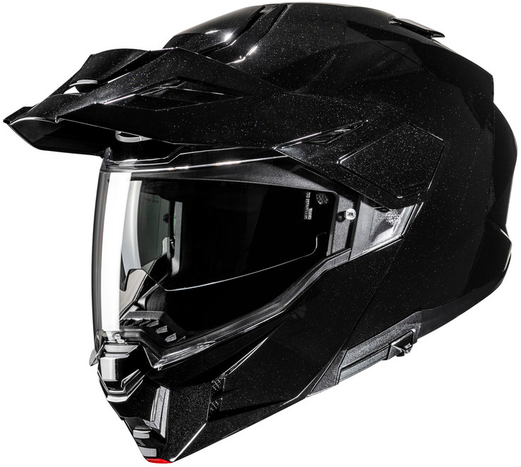 HJC I80 SOLID METAL BLACK KASK MOTOCYKLOWY SZCZĘKOWY