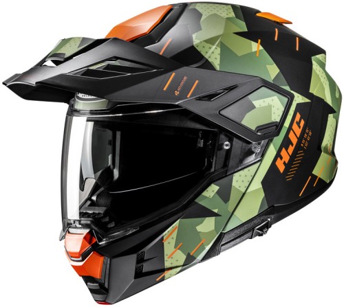 HJC I80 ROKI BLACK GREEN KASK MOTOCYKLOWY SZCZĘKOWY