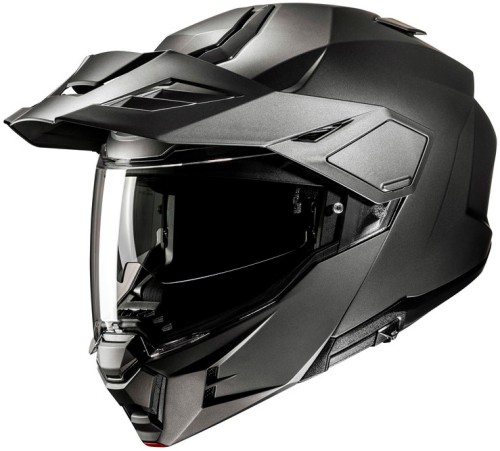 HJC I80 SOLID SEMI FLAT TITANIUM KASK MOTOCYKLOWY SZCZĘKOWY