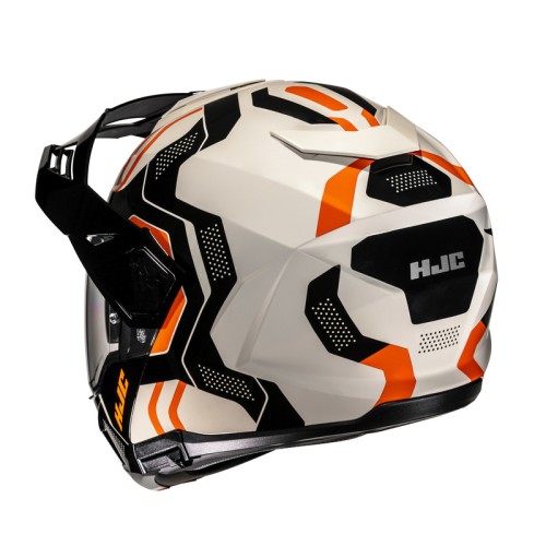 HJC I80 VELLY BLACK BEIGE KASK MOTOCYKLOWY SZCZĘKOWY