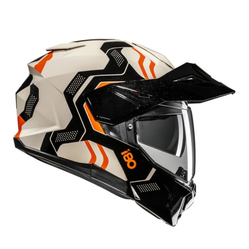 HJC I80 VELLY BLACK BEIGE KASK MOTOCYKLOWY SZCZĘKOWY