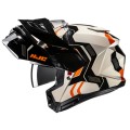 HJC I80 VELLY BLACK BEIGE KASK MOTOCYKLOWY SZCZĘKOWY