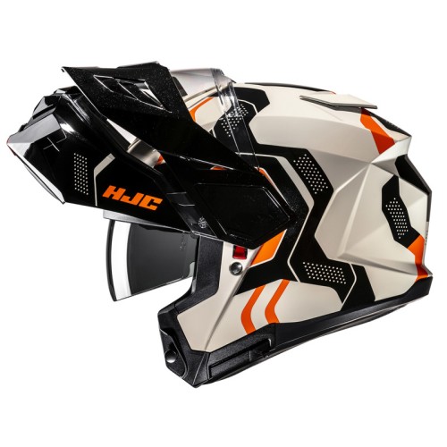 HJC I80 VELLY BLACK BEIGE KASK MOTOCYKLOWY SZCZĘKOWY