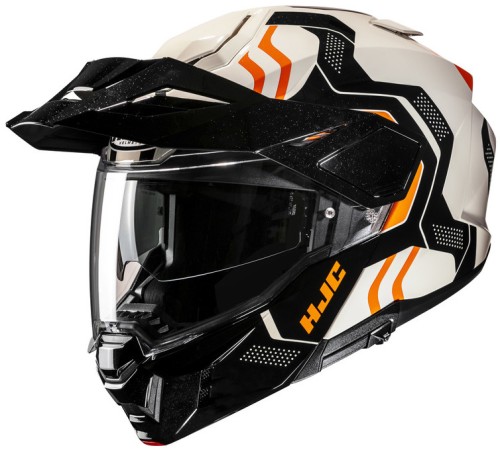 HJC I80 VELLY BLACK BEIGE KASK MOTOCYKLOWY SZCZĘKOWY
