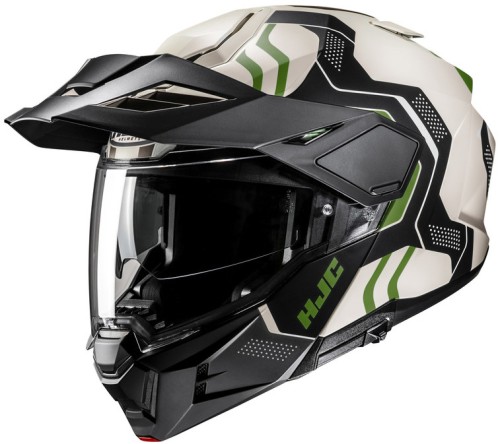 HJC I80 VELLY BLACK WHITE KASK MOTOCYKLOWY SZCZĘKOWY