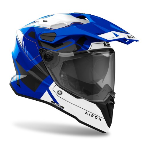 AIROH COMMANDER 2 REVEAL BLUE GLOSS KASK MOTOCYKLOWY CROSS ENDURO