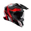 AIROH COMMANDER 2 SKIP RED GLOSS KASK MOTOCYKLOWY CROSS ENDURO