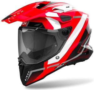 AIROH COMMANDER 2 MAVICK RED GLOSS KASK MOTOCYKLOWY CROSS ENDURO