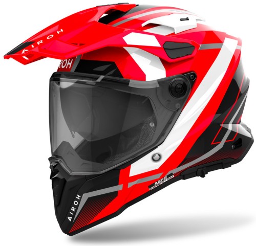 AIROH COMMANDER 2 MAVICK RED GLOSS KASK MOTOCYKLOWY CROSS ENDURO