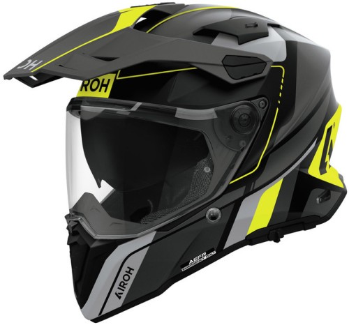 AIROH COMMANDER 2 SKIP YELLOW MATT KASK MOTOCYKLOWY CROSS ENDURO