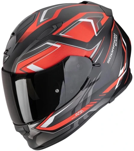 Kask SCORPION EXO-491 Zumo Black Red.webp