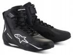 ALPINESTARS FASTER 4 BLACK WHITE BUTY MOTOCYKLOWE KRÓTKIE LETNIE 