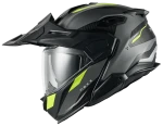NEXX X.LIFECOUNTRY TERRA GREY NEON MATT KASK MOTOCYKLOWY SZCZĘKOWY