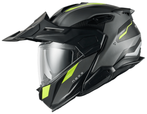 NEXX X.LIFECOUNTRY TERRA GREY NEON MATT KASK MOTOCYKLOWY SZCZĘKOWY