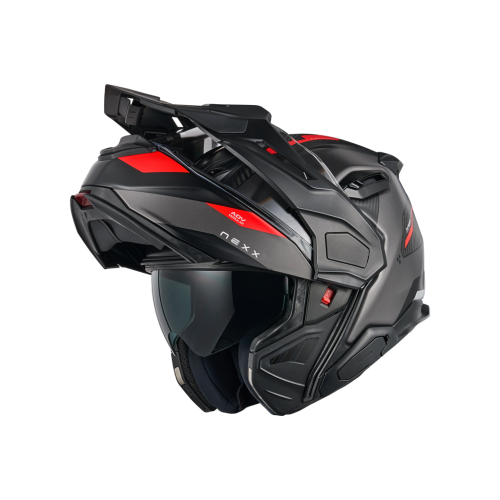 Kask NEXX X.LIFECOUNTRY Terra Grey Red Mat 3.png
