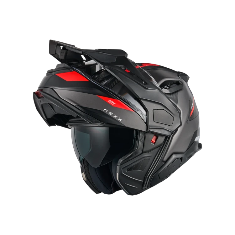 Kask NEXX X.LIFECOUNTRY Terra Grey Red Mat 3.png
