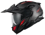 NEXX X.LIFECOUNTRY TERRA GREY RED MATT KASK MOTOCYKLOWY SZCZĘKOWY 