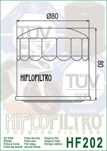Filtr oleju Hiflofiltro HF202