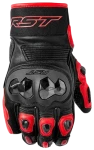 RST FREESTYLE 3 D3O BLACK RED RĘKAWICE MOTOCYKLOWE SKÓRZANE