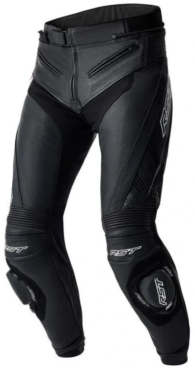 SPODNIE SKÓRZANE RST TRACTECH EVO BLACK WHITE.webp