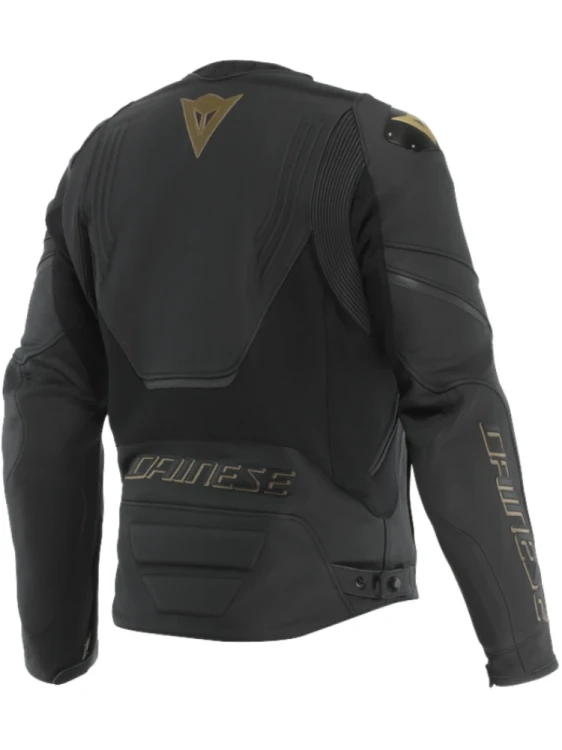 Kurtka skórzana Dainese RACING 5 # BLACK GOLD 2.webp
