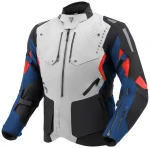 REBELHORN HIKER IV LIGHT GREY BLUE RED KURTKA MOTOCYKLOWA TEKSTYLNA 