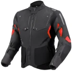 REBELHORN HIKER IV BLACK DARK GREY RED KURTKA MOTOCYKLOWA TEKSTYLNA 