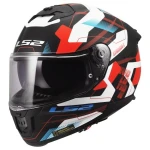 LS2 FF808 STREAM II MIKA WHITE BLUE RED KASK MOTOCYKLOWY INTEGRALNY 