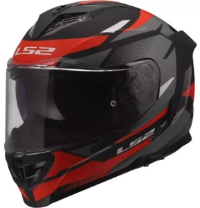 LS2 FF818 STORM III KOMAI BLACK RED KASK MOTOCYKLOWY INTEGRALNY