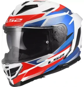 LS2 FF818 STORM III KOMAI WHITE BLUE RED KASK MOTOCYKLOWY INTEGRALNY 