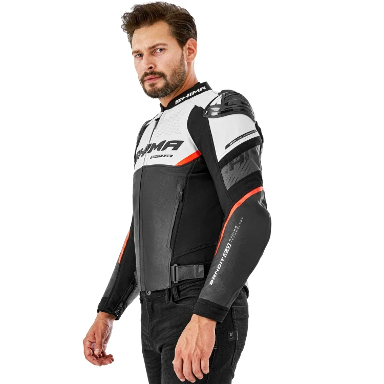 SHIMA BANDIT 2.0 MEN CZERWONA KURTKA MOTOCYKLOWA MĘSKA 3.webp