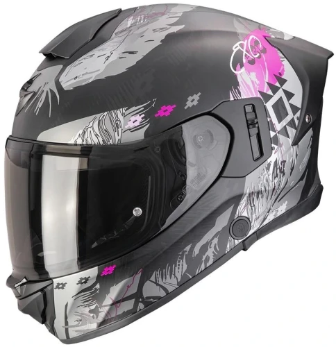 Kask SCORPION EXO-530 Air Hadji Black Pink.webp