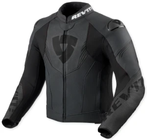 REV'IT ARGON 3 BLACK ANTHRACITE KURTKA MOTOCYKLOWA SKÓRZANA