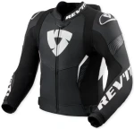 REV'IT ARGON 3 PRO BLACK WHITE KURTKA MOTOCYKLOWA SKÓRZANA 