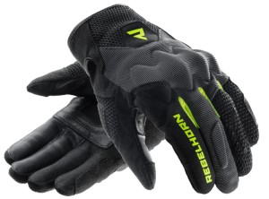 REBELHORN CORE BLACK GREY FLUO RĘKAWICE MOTOCYKLOWE KRÓTKIE LETNIE