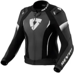 REV'IT XENA 4 PRO BLACK WHITE KURTKA MOTOCYKLOWA SKÓRZANA