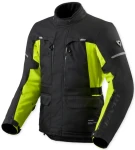 REV'IT OUTBACK 5 H2O BLACK NEON YELLOW KURTKA MOTOCYKLOWA TEKSTYLNA 