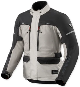 REV'IT OUTBACK 5 H2O SILVER BLACK KURTKA MOTOCYKLOWA TEKSTYLNA 