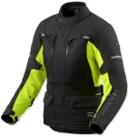 REV'IT OUTBACK 5 H2O LADY BLACK NEON YELLOW KURTKA MOTOCYKLOWA TEKSTYLNA 
