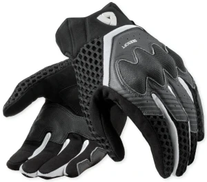 REV'IT VELOZ BLACK WHITE RĘKAWICE MOTOCYKLOWE TURYSTYCZNE