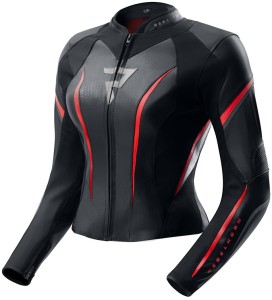 REBELHORN DIVA ST BLACK RED WHITE KURTKA MOTOCYKLOWA SKÓRZANA DAMSKA