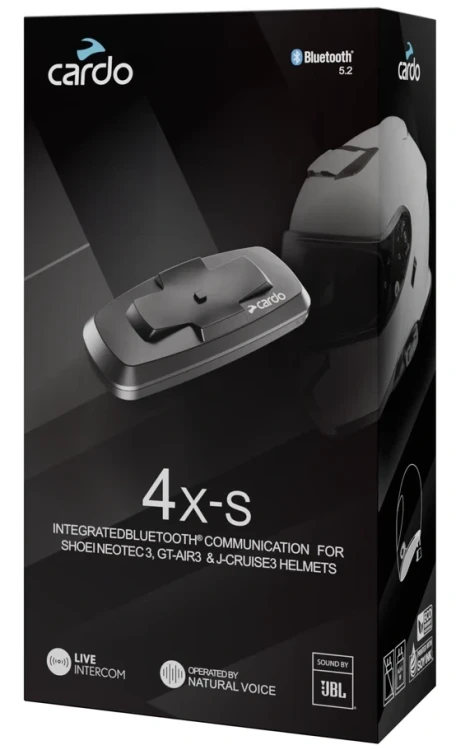Interkom Cardo 4X-S Single do Shoei.webp