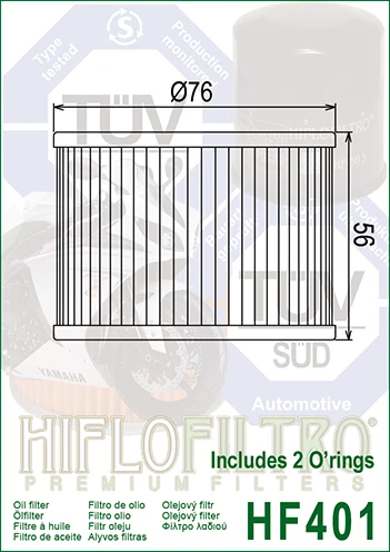 Filtr oleju Hiflofiltro HF401