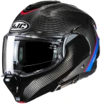 HJC F100 CARBON STAN BLACK BLUE KASK MOTOCYKLOWY SZCZĘKOWY 