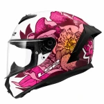 LS2 FF820 RAPID III POPPIES II WHITE PINK KASK MOTOCYKLOWY INTEGRALNY