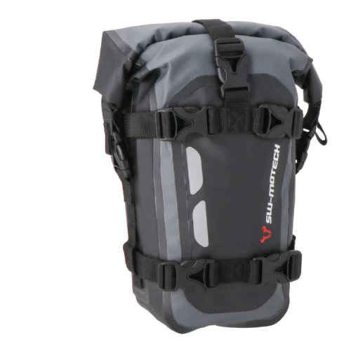 SW-MOTECH DRYBAG 8L GREYBLACK TORBA MOTOCYKLOWA WODOODPORNA NA SIEDZENIE SZARACZARNA.webp