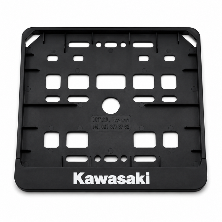KAWASAKI CZARNA RAMKA TABLICY REJESTRACYJNEJ MOTOCYKLA.png